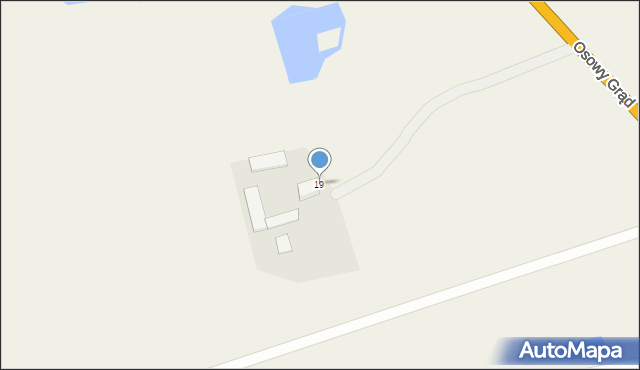Osowy Grąd, Osowy Grąd, 19, mapa Osowy Grąd