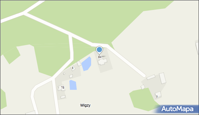 Osowy Grąd, Osowy Grąd, 8A, mapa Osowy Grąd