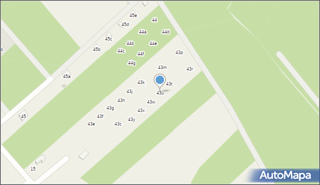 Ossa, Ossa, 43u, mapa Ossa