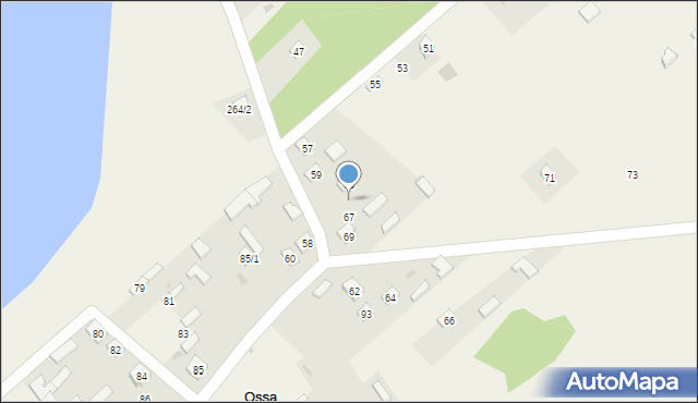 Ossa, Ossa, 65, mapa Ossa