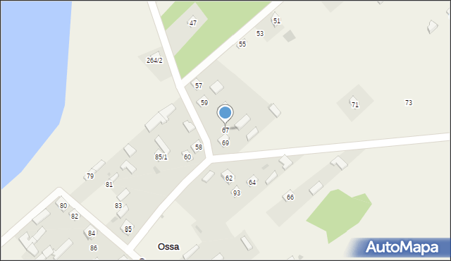 Ossa, Ossa, 67, mapa Ossa