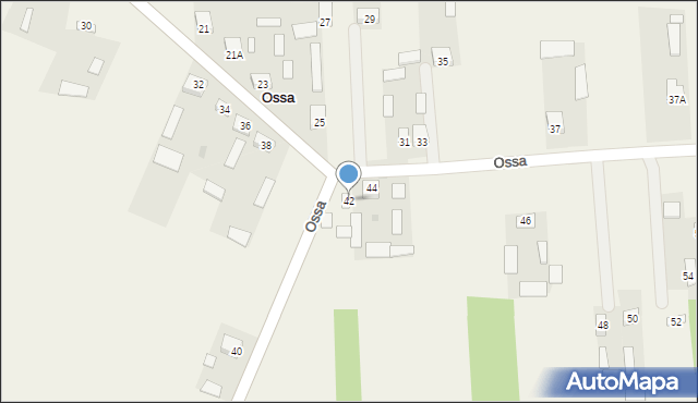 Ossa, Ossa, 42, mapa Ossa