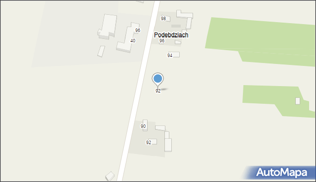 Ossa, Ossa, 92, mapa Ossa