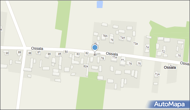 Ossala, Ossala, 80, mapa Ossala