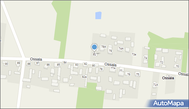 Ossala, Ossala, 81, mapa Ossala