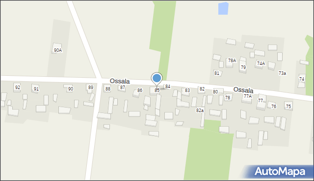 Ossala, Ossala, 85, mapa Ossala