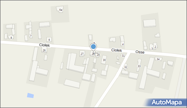 Osse, Osse, 28, mapa Osse