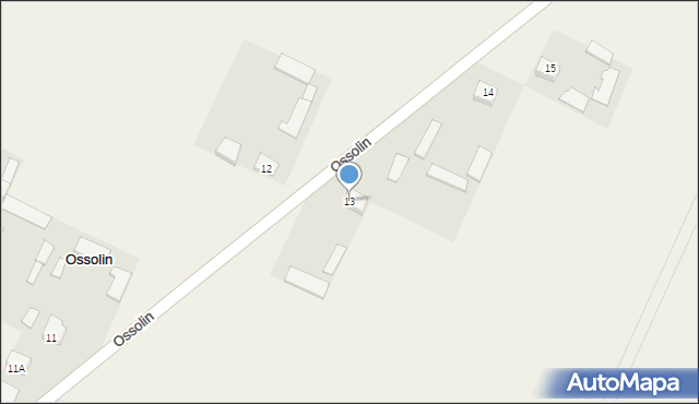 Ossolin, Ossolin, 13, mapa Ossolin