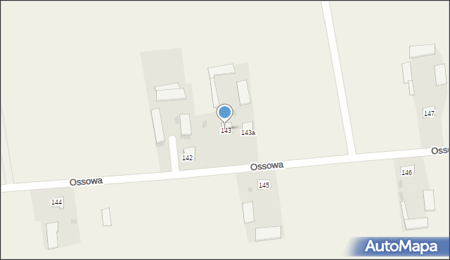 Ossowa, Ossowa, 143, mapa Ossowa
