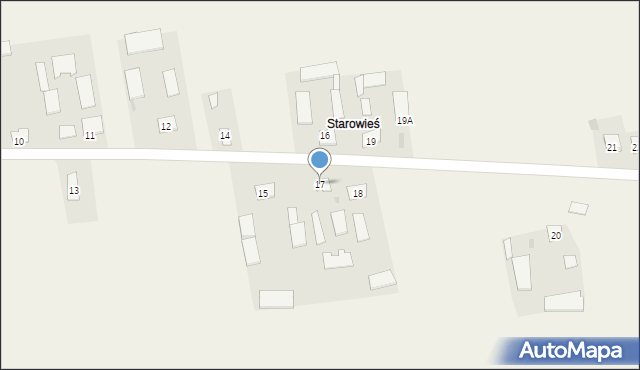 Ossowa, Ossowa, 17, mapa Ossowa