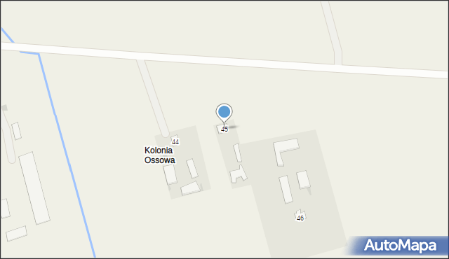 Ossowa, Ossowa, 45, mapa Ossowa