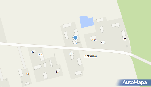 Ossowa, Ossowa, 53, mapa Ossowa
