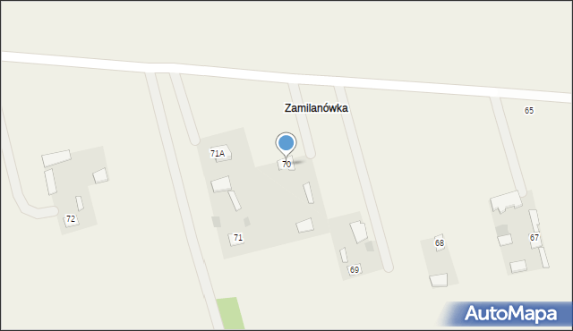 Ossowa, Ossowa, 70, mapa Ossowa