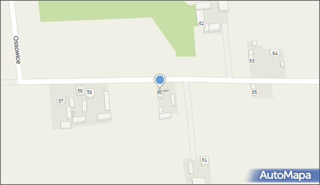 Ossowice, Ossowice, 60, mapa Ossowice