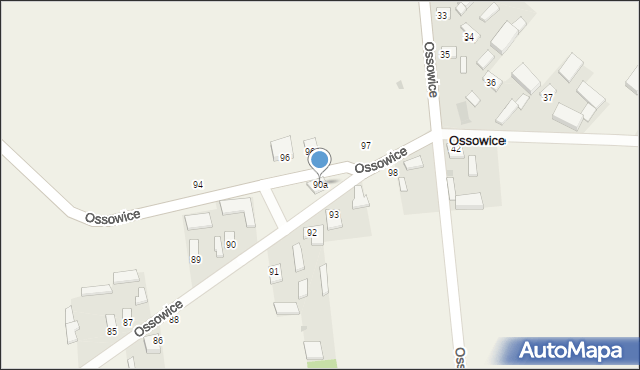 Ossowice, Ossowice, 90a, mapa Ossowice