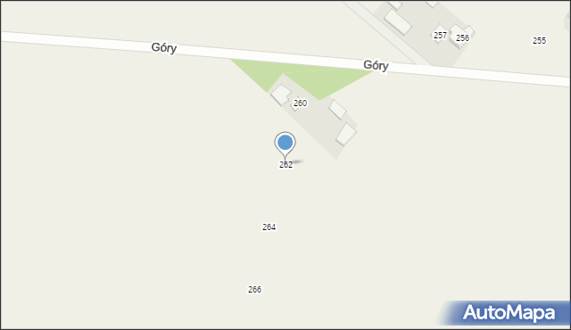 Ossówka, Ossówka, 262, mapa Ossówka