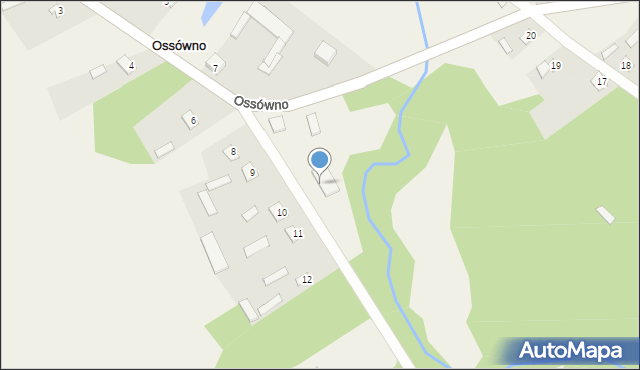 Ossówno, Ossówno, 10a, mapa Ossówno