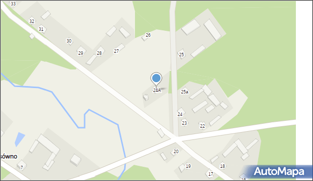 Ossówno, Ossówno, 24A, mapa Ossówno