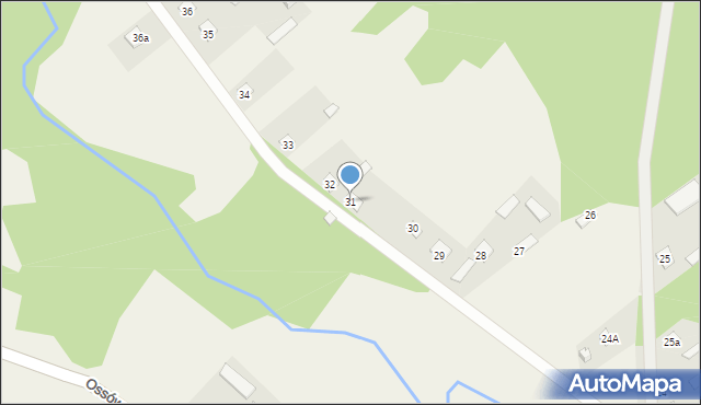 Ossówno, Ossówno, 31, mapa Ossówno