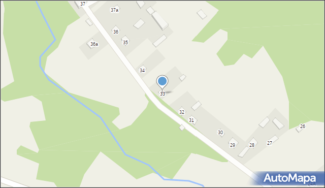 Ossówno, Ossówno, 33, mapa Ossówno