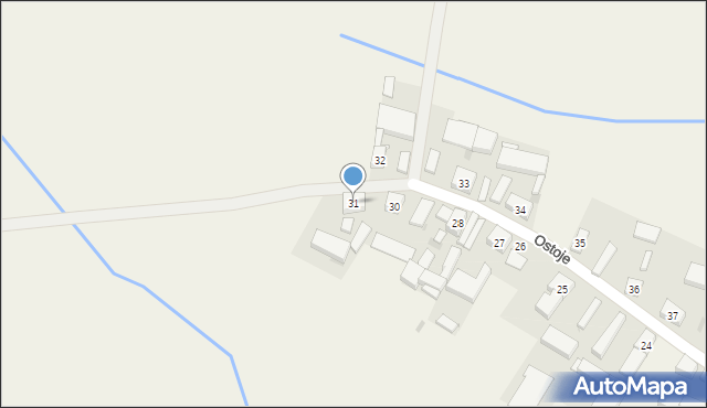 Ostoje, Ostoje, 31, mapa Ostoje