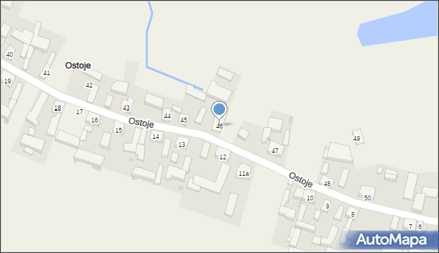 Ostoje, Ostoje, 46, mapa Ostoje