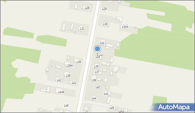 Ostojów, Ostojów, 134, mapa Ostojów