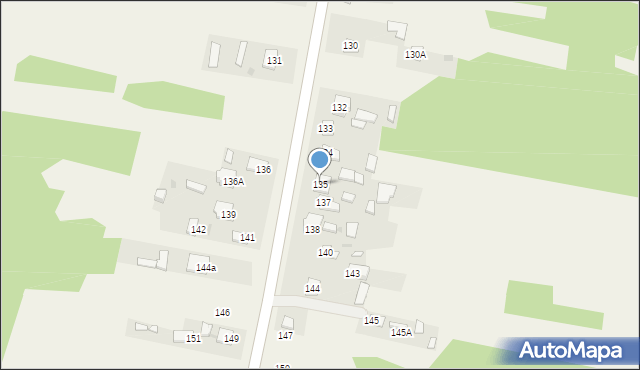 Ostojów, Ostojów, 135, mapa Ostojów