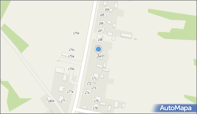 Ostojów, Ostojów, 170, mapa Ostojów