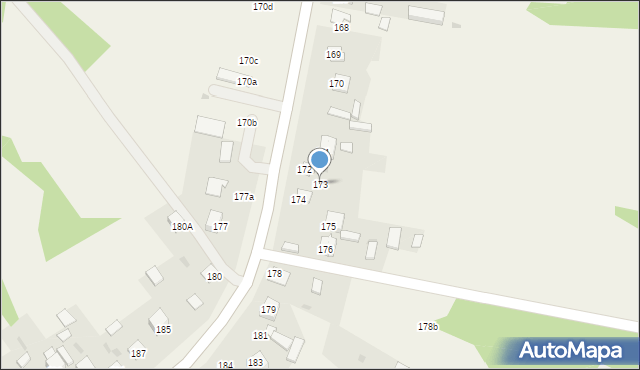 Ostojów, Ostojów, 173, mapa Ostojów