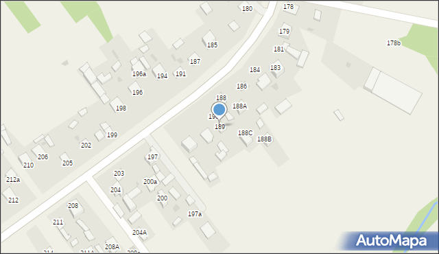 Ostojów, Ostojów, 189, mapa Ostojów