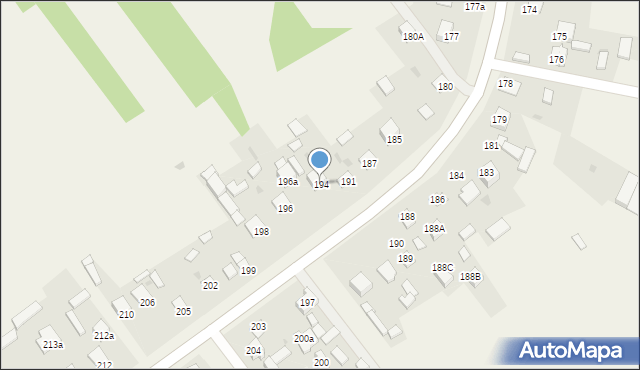 Ostojów, Ostojów, 194, mapa Ostojów
