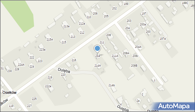 Ostojów, Ostojów, 214, mapa Ostojów