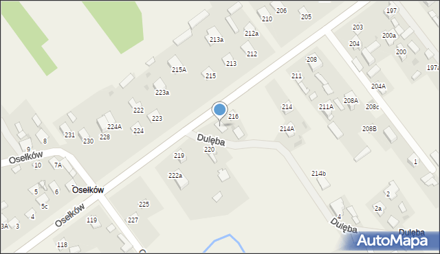 Ostojów, Ostojów, 217, mapa Ostojów