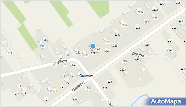 Ostojów, Ostojów, 228, mapa Ostojów