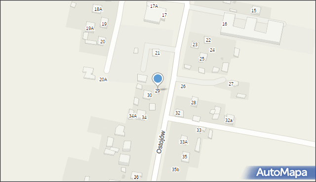 Ostojów, Ostojów, 29, mapa Ostojów