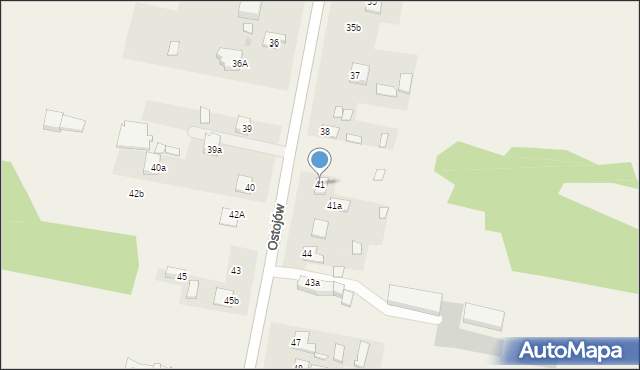 Ostojów, Ostojów, 41, mapa Ostojów