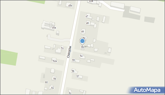 Ostojów, Ostojów, 53, mapa Ostojów