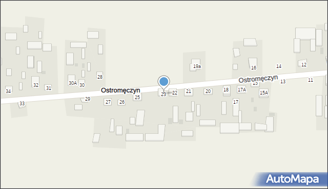 Ostromęczyn, Ostromęczyn, 23, mapa Ostromęczyn