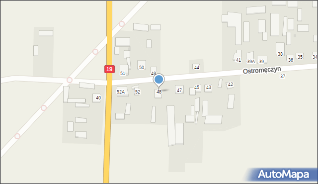Ostromęczyn, Ostromęczyn, 48, mapa Ostromęczyn