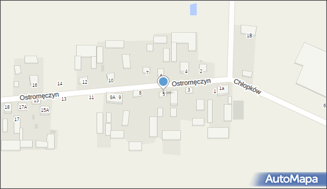 Ostromęczyn, Ostromęczyn, 5, mapa Ostromęczyn