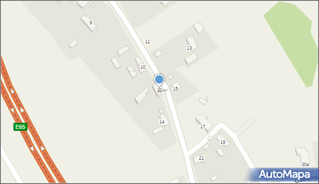 Ostromice, Ostromice, 12a, mapa Ostromice
