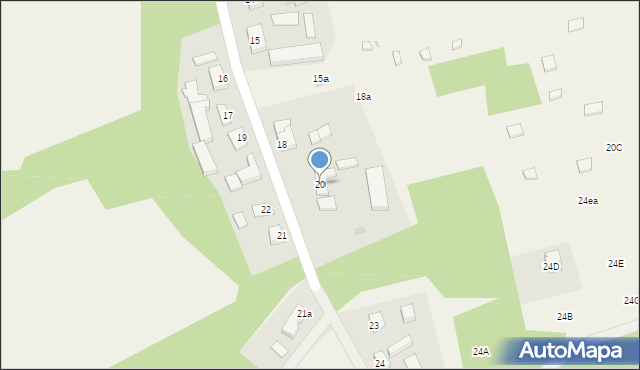 Ostroróg, Ostroróg, 20, mapa Ostroróg