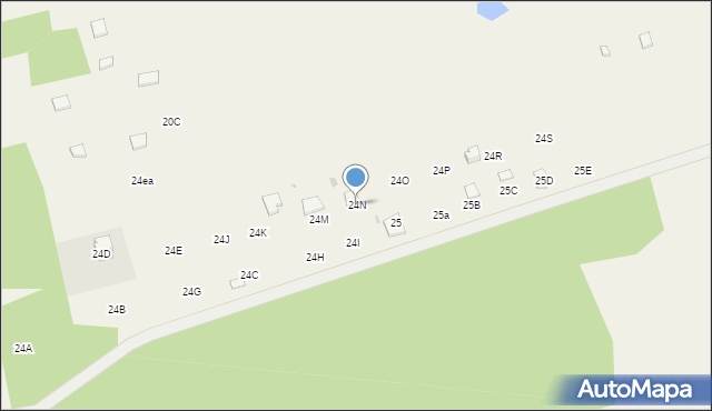 Ostroróg, Ostroróg, 24N, mapa Ostroróg