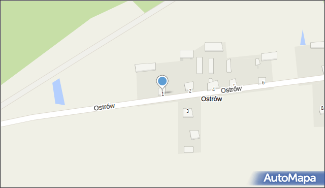 Ostrów, Ostrów, 1, mapa Ostrów