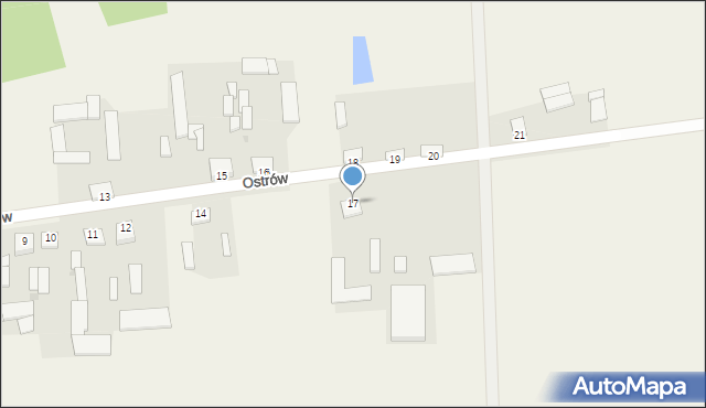 Ostrów, Ostrów, 17, mapa Ostrów