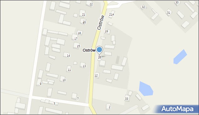 Ostrów, Ostrów, 16, mapa Ostrów