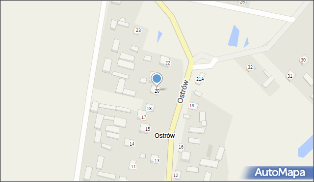 Ostrów, Ostrów, 20, mapa Ostrów