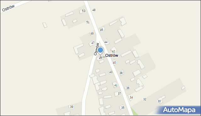 Ostrów, Ostrów, 45, mapa Ostrów