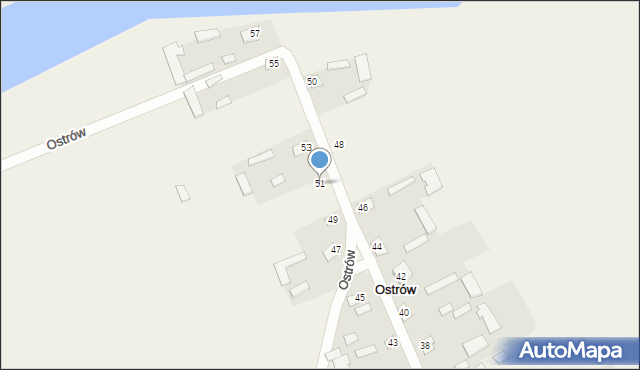 Ostrów, Ostrów, 51, mapa Ostrów